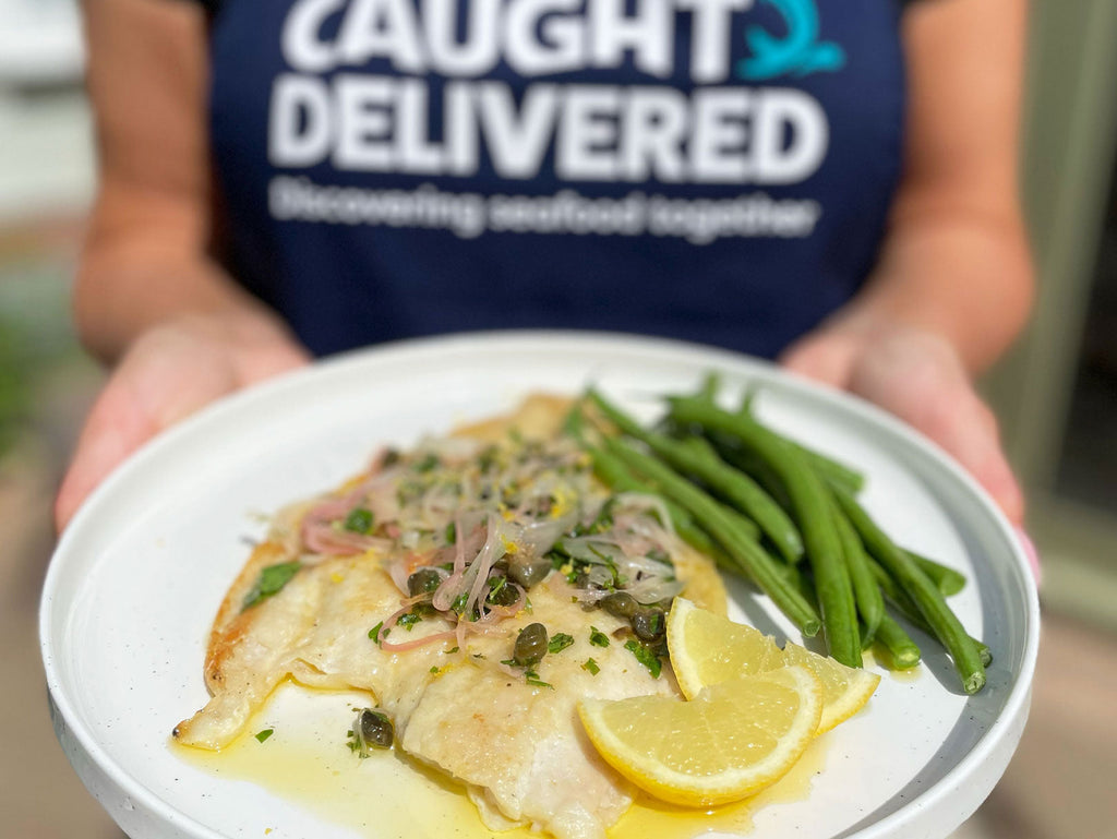 Pan-Fried Scottish Plaice with Capers & Shallots