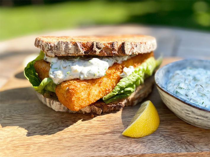 Made For You, Jumbo Fish Finger Boujee Sandwich with Homemade Tartar Sauce